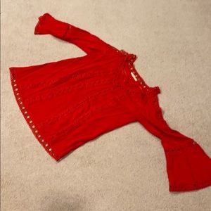 Women’s red blouse